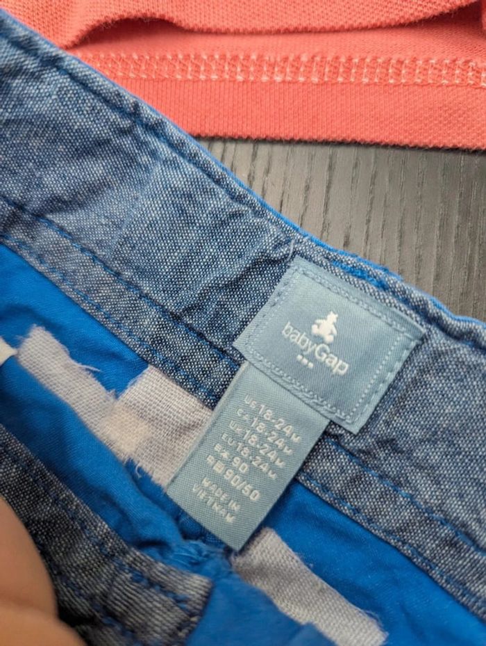 Ensemble été garçon polo et short 24 mois - photo numéro 2