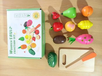 🍐 Fruits en bois à couper 