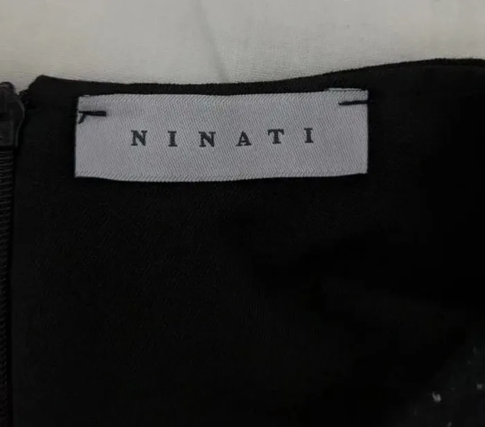 Robe noire et grise manches 3/4 - Ninati - taille 36 - photo numéro 4