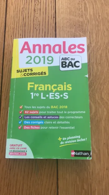 annales Français de 1ère