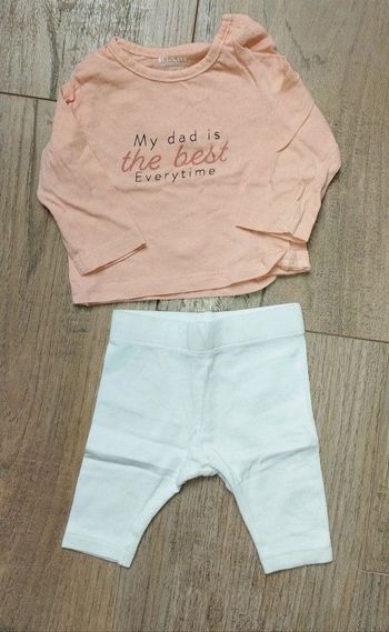 Ensemble t-shirt manches longues et legging Kiabi