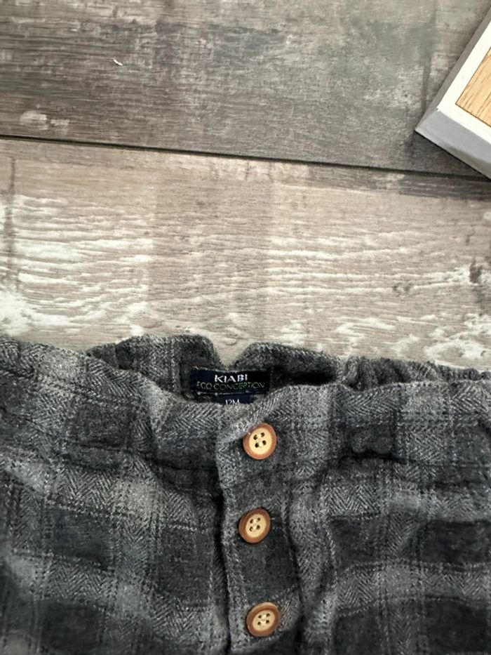 Pantalon chaud • Gris • Kiabi • 12 mois • hiver - photo numéro 2