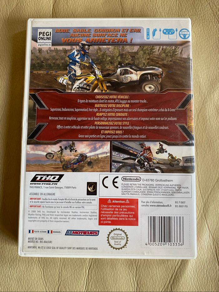 Jeu MX wii - photo numéro 2