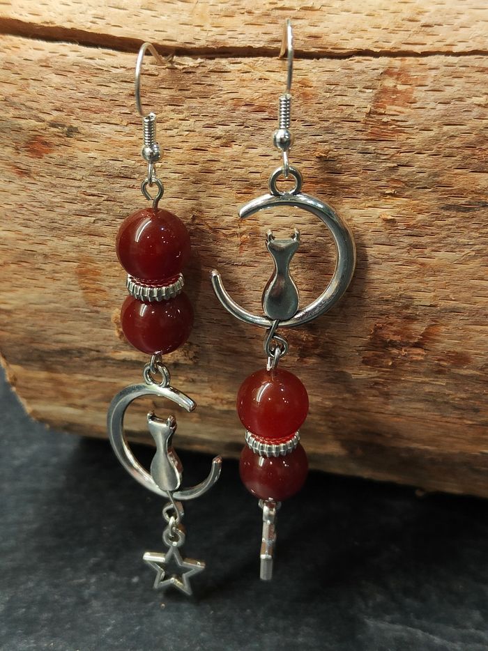 Boucles d'oreilles pendantes - photo numéro 2