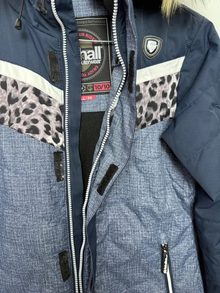 Veste Rehall et ski bleue et léopard comme neuve taille S - photo numéro 4