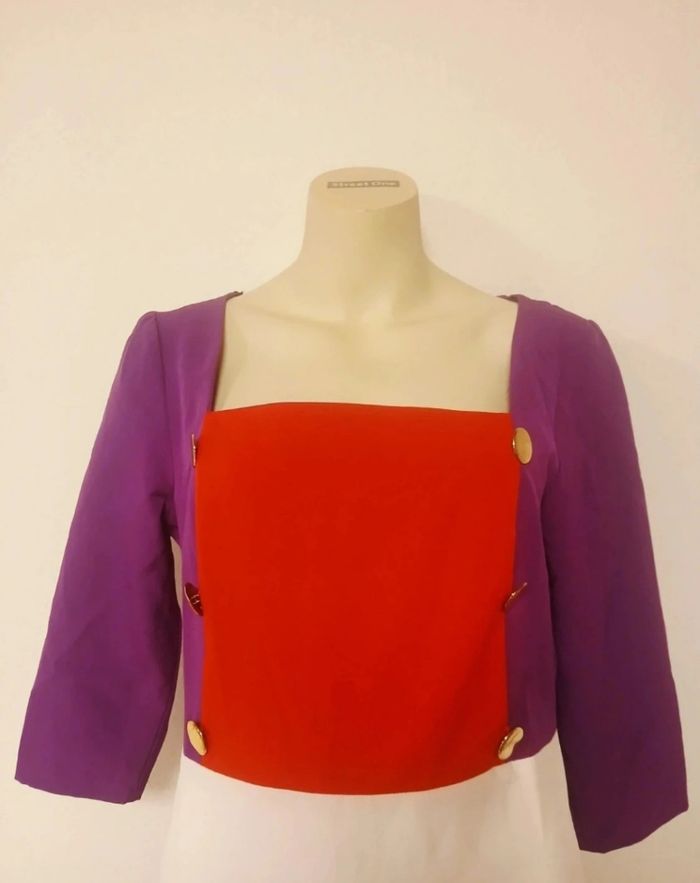 Robe violette rouge blanche - photo numéro 2