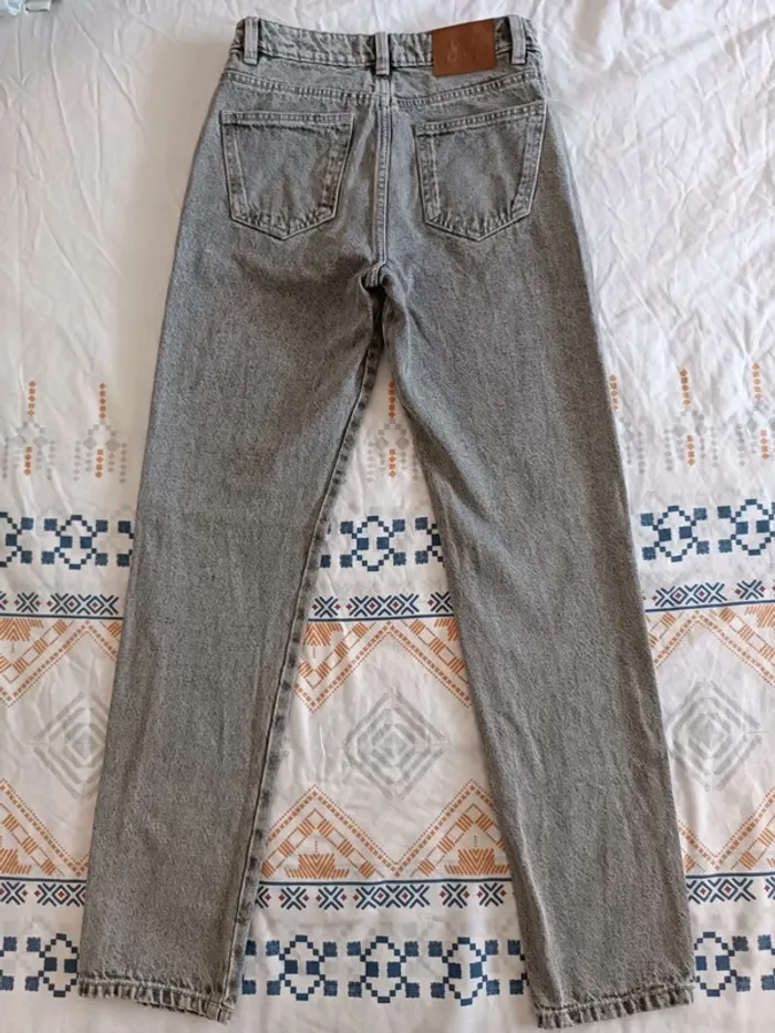 Jeans mom gris clair taille 32 - photo numéro 2
