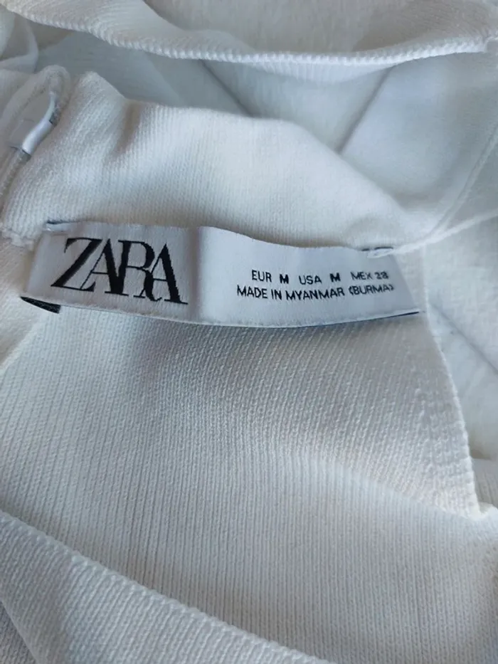 Haut Zara – M – Blanc – État : Très bon - photo numéro 4