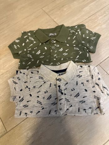 Lot de 2 polos – Taille 86 (18-24 mois)