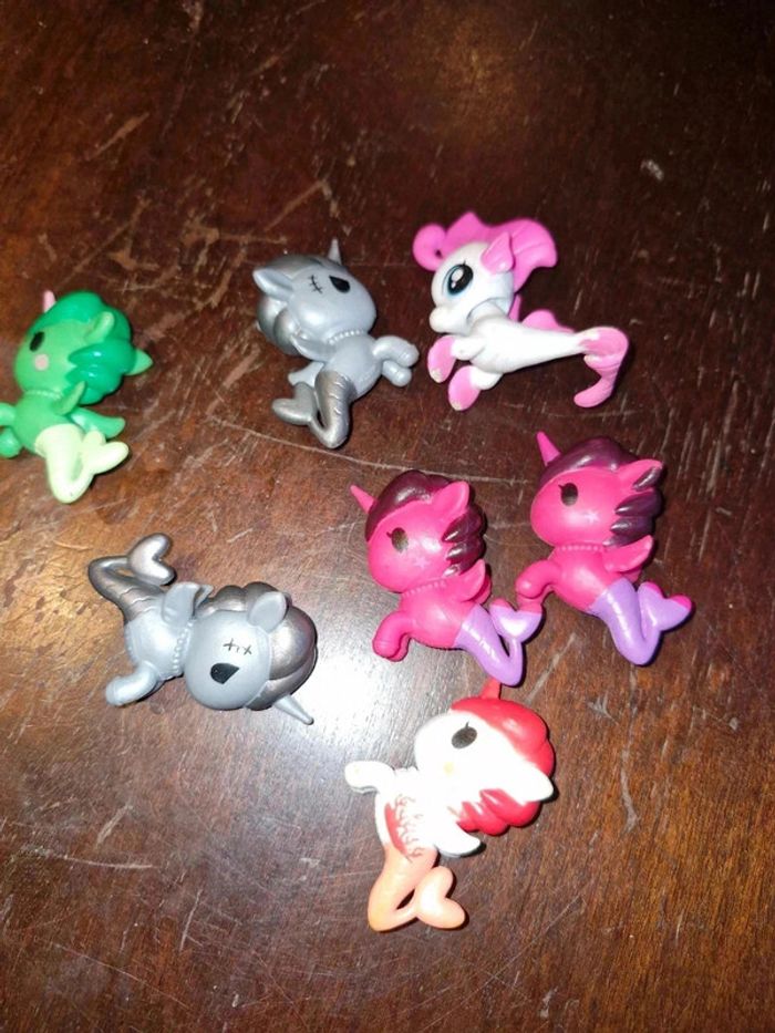 Lot de 7 licornes sirènes - photo numéro 2