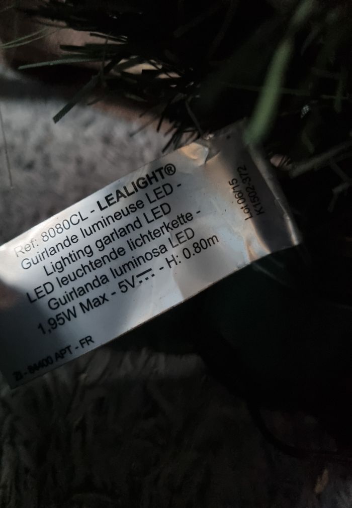 Sapin fibre optique vert 80cm 🎄 - photo numéro 8