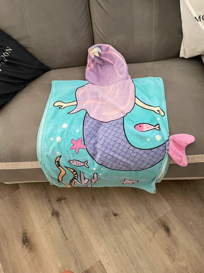 Poncho de bain sirène 3-4 ans - photo numéro 3