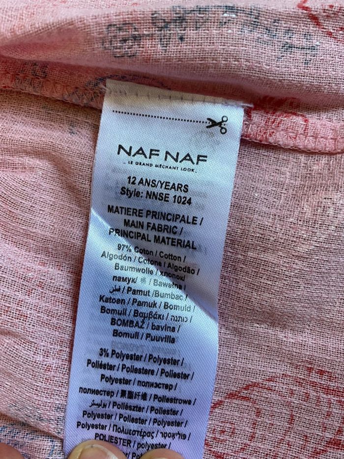 Jolie robe d’été rose sans manches Naf Naf T. 12 ans/152 cm fille neuve - photo numéro 11