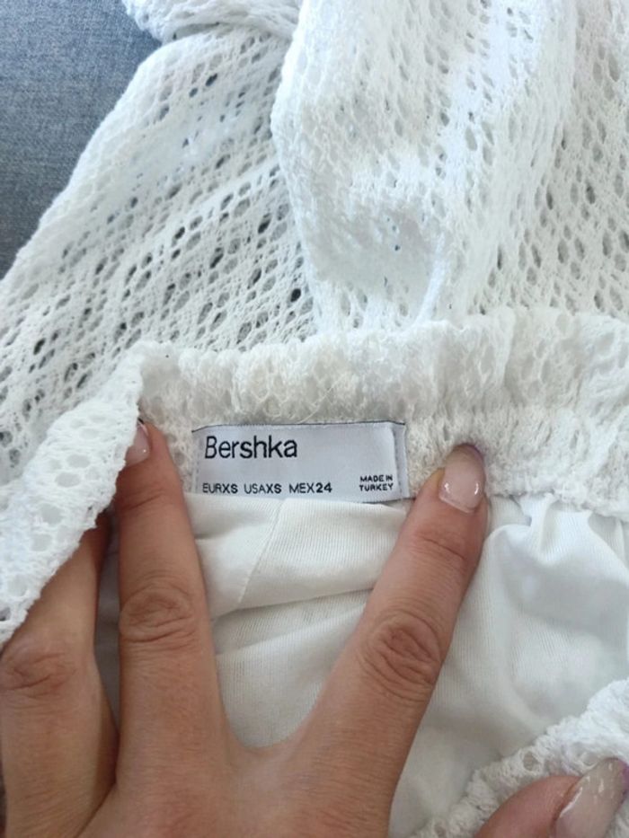 C56 pantalon blanc bershka XS - photo numéro 3