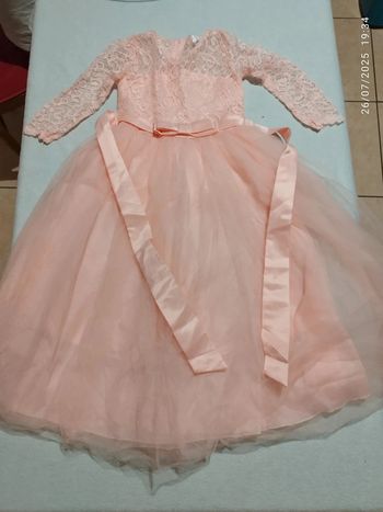 Robe de cérémonie rose pâle