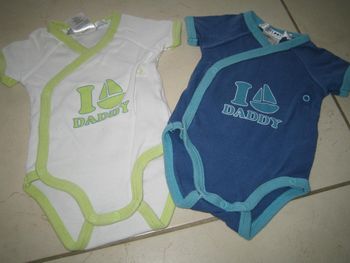 lot de bodies naissance sans manche garçon