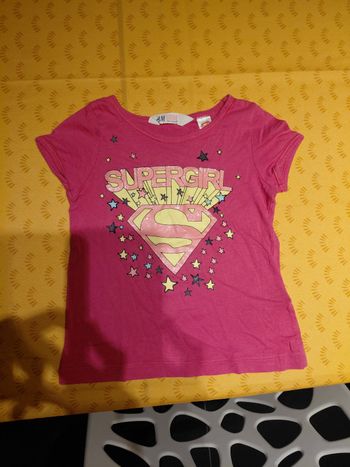 T-shirt rose "Supergirl "