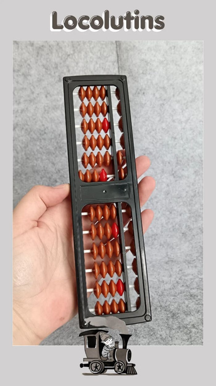 🚂 Boulier japonais ▪ type soroban en plastique - photo numéro 3