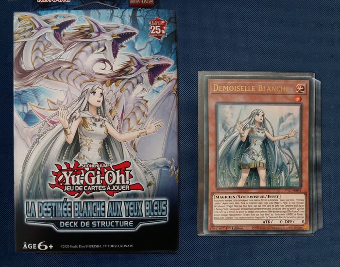 Yu-Gi-Oh Lot cartes Base Deck Dragon Blanc Primite - 1ère Édition FR - photo numéro 1