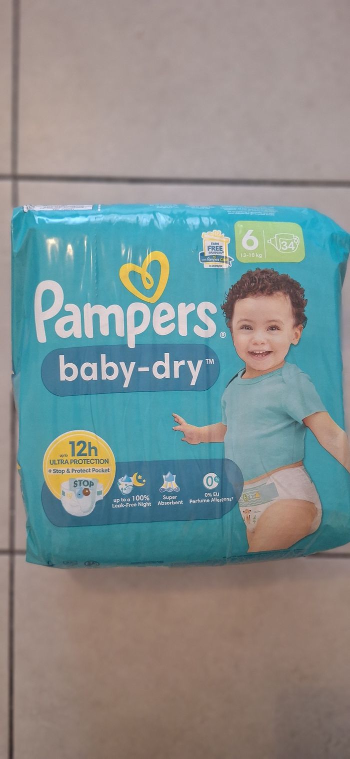 Couche pampers taille 6 neuve de 13 a 18kg 34 couches