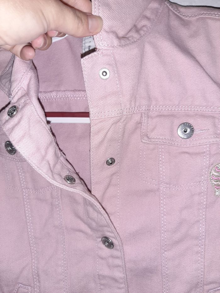 Veste en jeans rose - photo numéro 6
