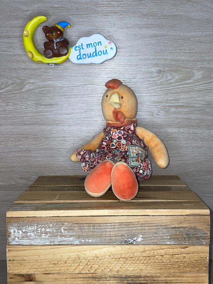 MR342 doudou poule 🐔 moulin Roty
