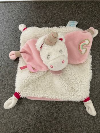 Doudou licorne baby nat