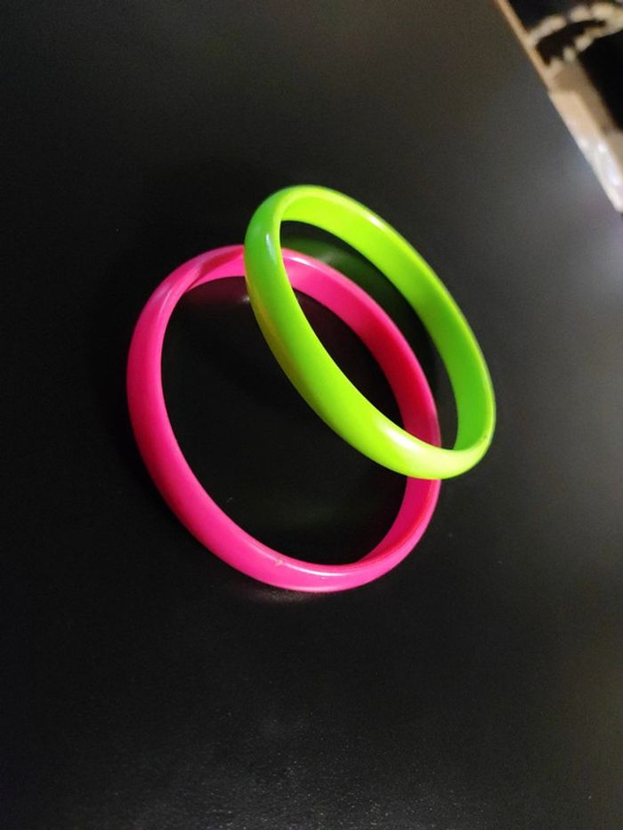 Duo bracelet vert rose - photo numéro 2