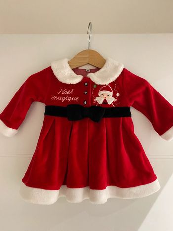 Robe velours de Noël 3 mois