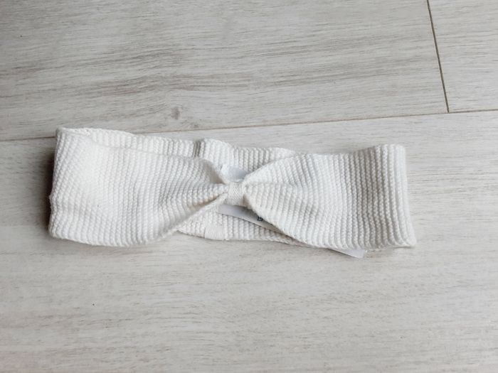 Vêtement bébé fille bandeau taille unique blanc Obaïbi