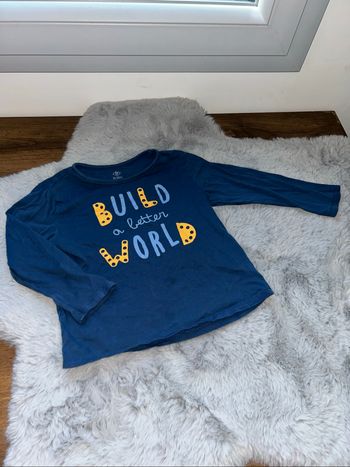 Haut a manches longues bleu - 36 mois - Tex Baby