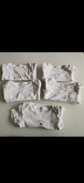 Bodies manches courtes taille 3 mois