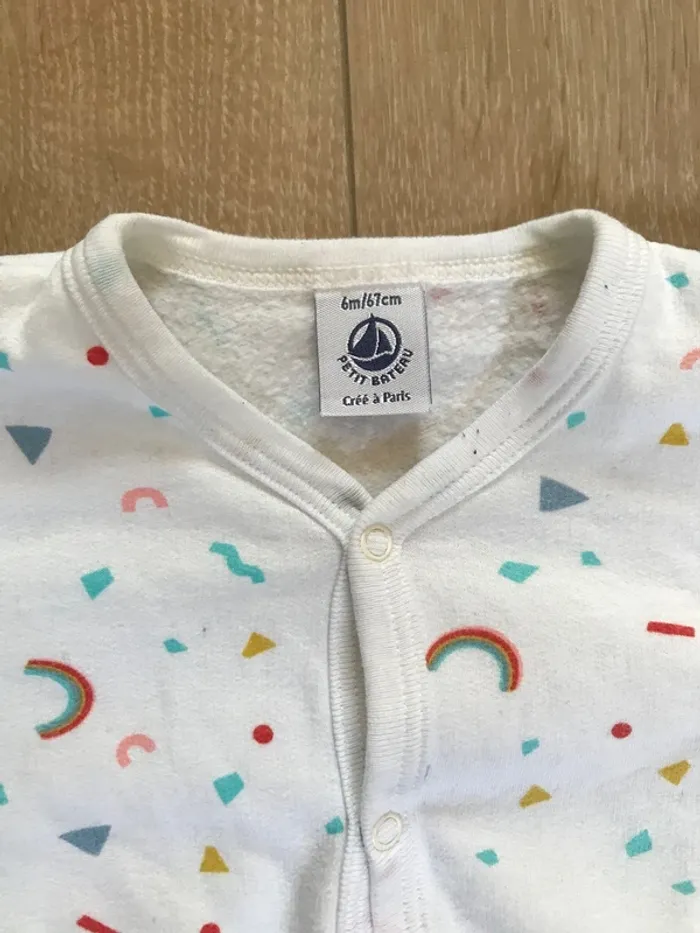 Dors bien en molleton Petit Bateau 6 mois - photo numéro 3
