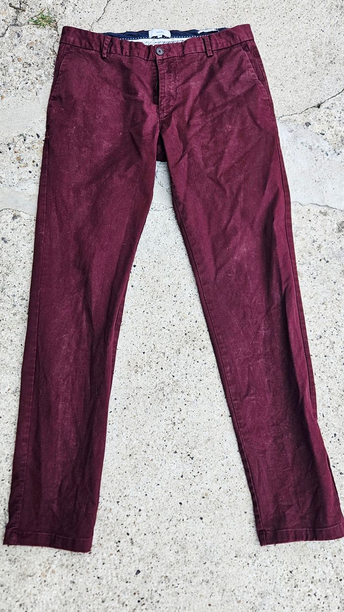 Pantalon bordeaux Jules slim 42