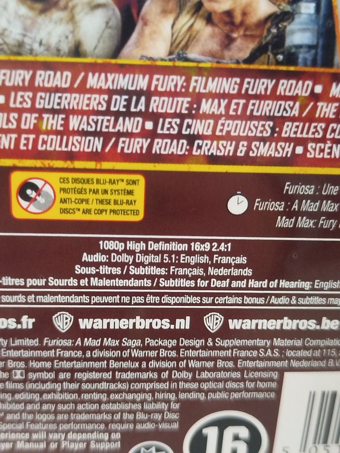 Mad Max Fury road + Furiosa - Blu ray (sous blister) - photo numéro 4