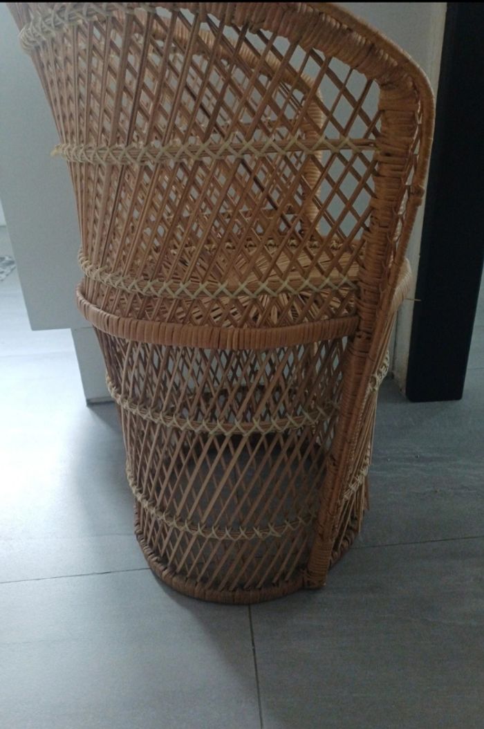 Chaise en rotin pour enfant - photo numéro 5