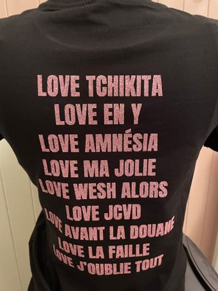 Pink Jul Box t-shirt noir rose paillettes - photo numéro 6