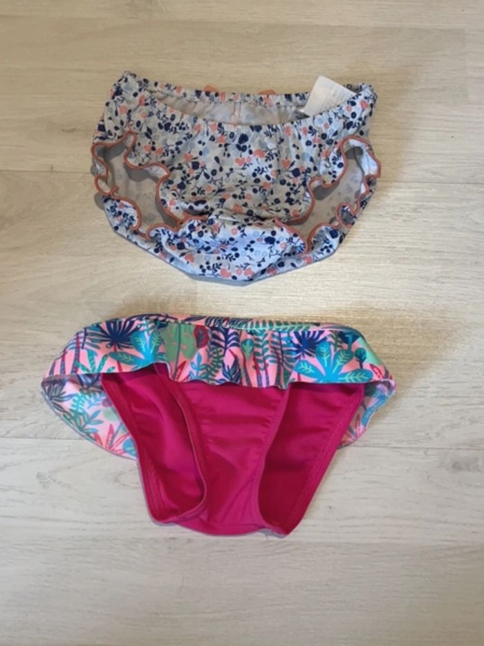 Lot deux culottes maillot de bain 18 mois Marques vertbaudet et nabaiji