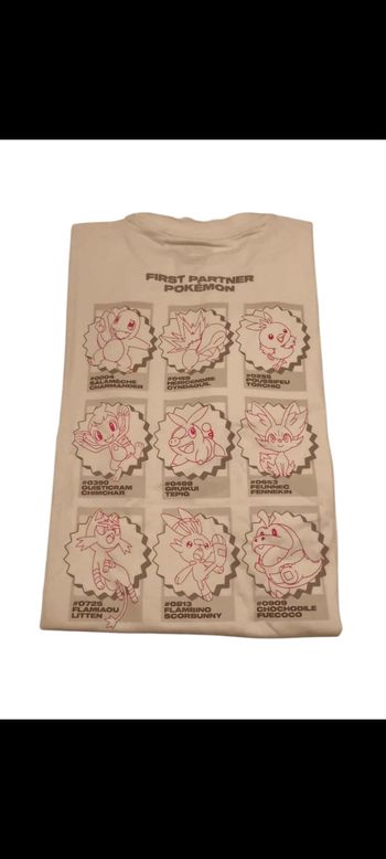 T-shirt Celio collection Pokémon starter feu XS