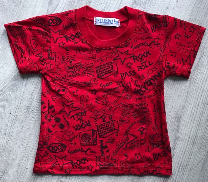 Tee shirt rouge 12 mois Chirakawa
