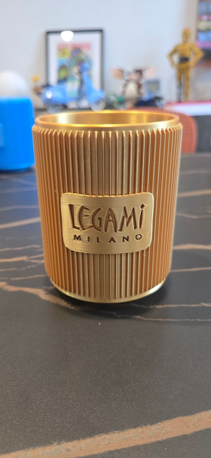 Pot à crayons Legami doré