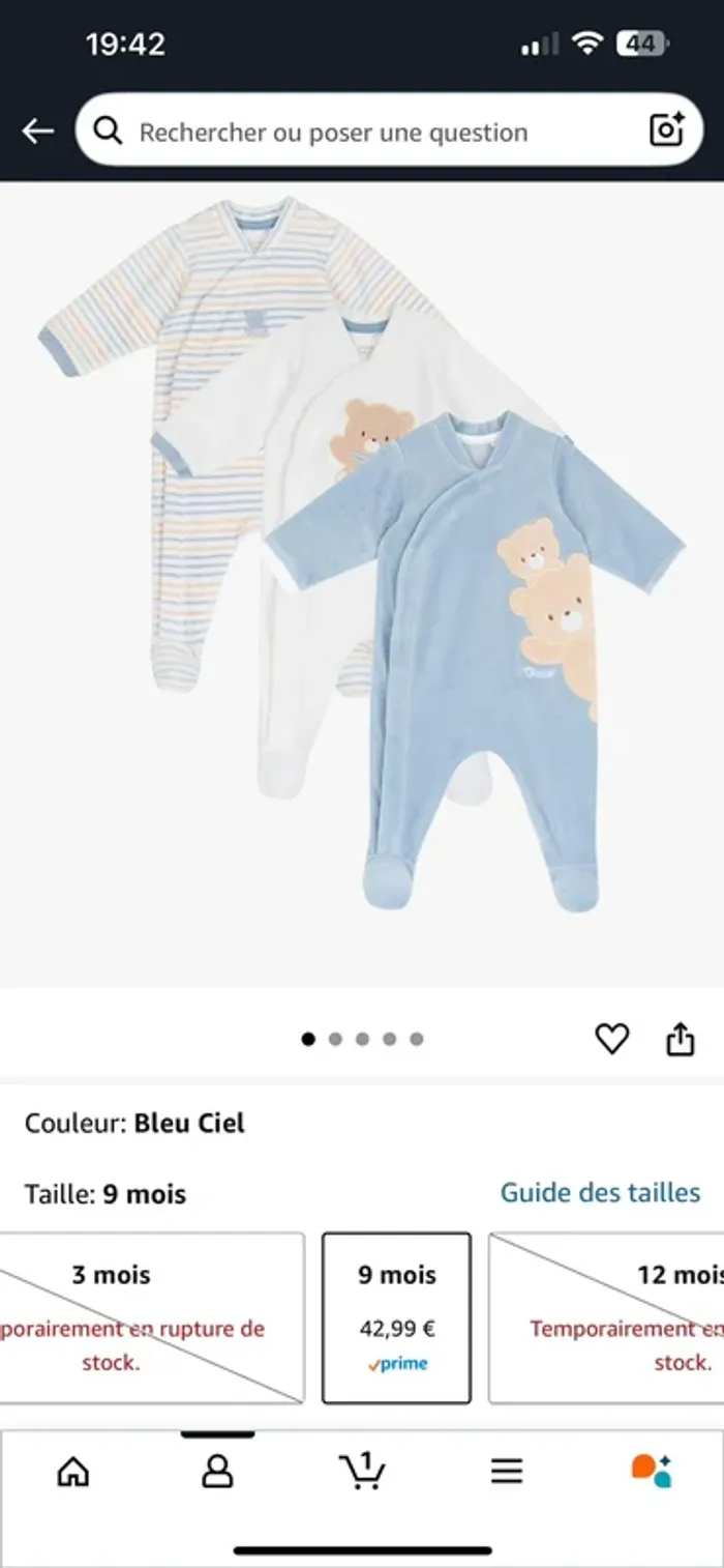 Chicco Pajama Set (Lot de 3) Bébé garçon - photo numéro 6