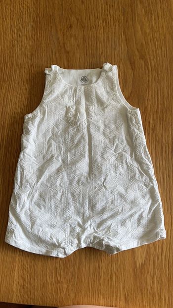 Barboteuse blanche Petit Bateau