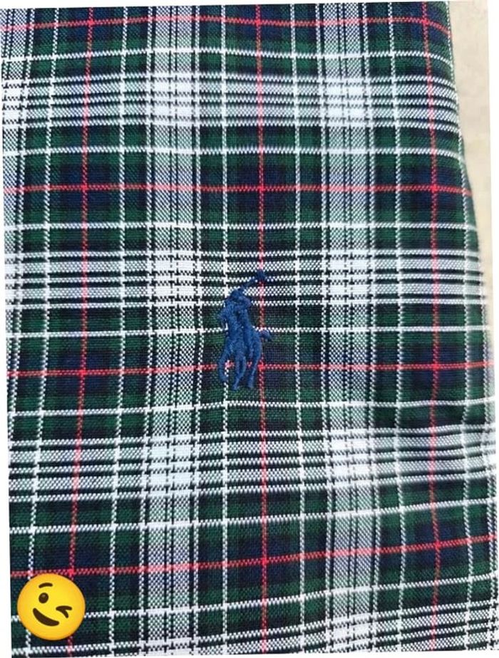 Chemise Ralph Lauren manche longue Taille M vert noir Homme Men CHE116 - photo numéro 2