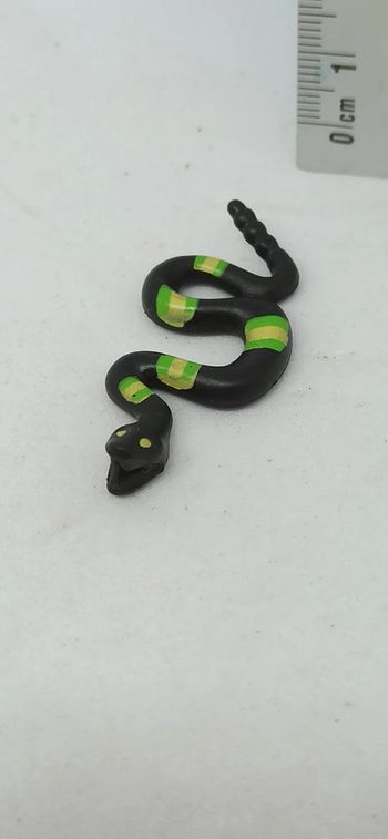 Serpent noir vert jaune playmobil