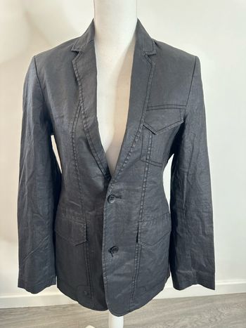 Blazer oversize huilé noir Springfield T36 S