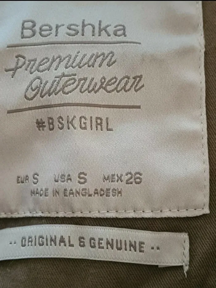 Veste kaki Bershka Taille S - photo numéro 4