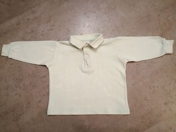 Polo manches longues vert clair 18 mois