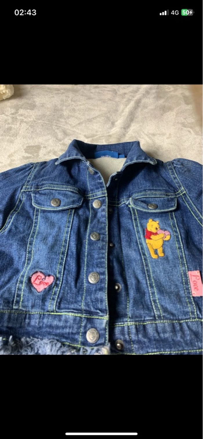 Veste en jean Winnie L’ourson chaude enfant fille - photo numéro 4