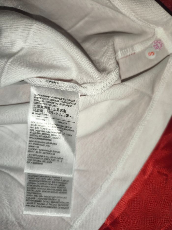 T-shirt blanc Levi's taille L Mixte - photo numéro 6